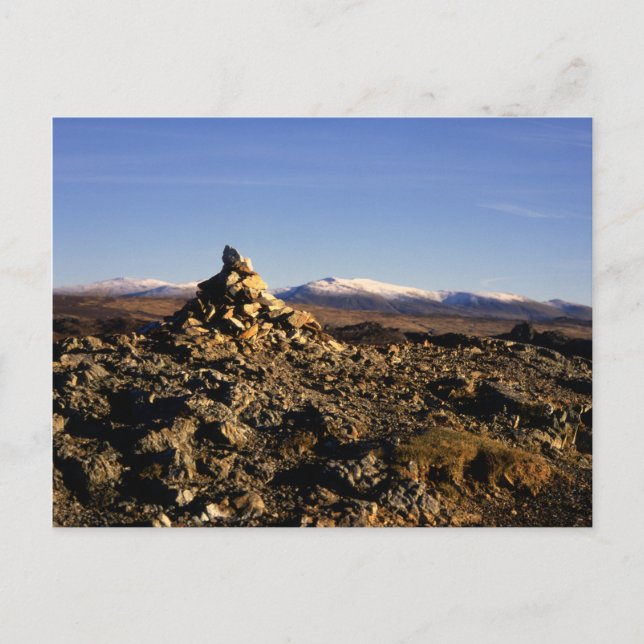 Cartão Postal Ullscarf Winter Lake District England (Frente)