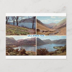 Cartão Postal Ullswater Vintage Lake District Vista Múltipla