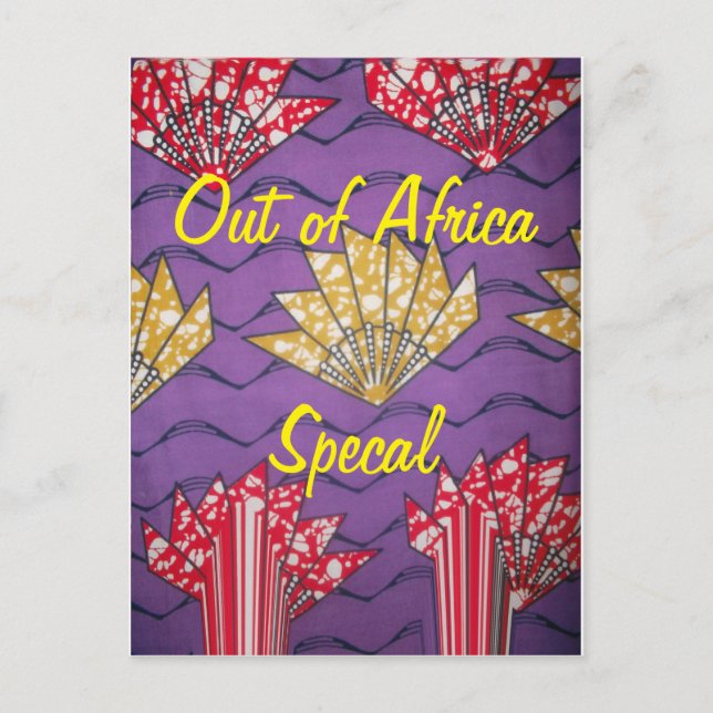 Cartão Postal Última Arte de Padrão de Moda Tradicional de Onda  (Frente)