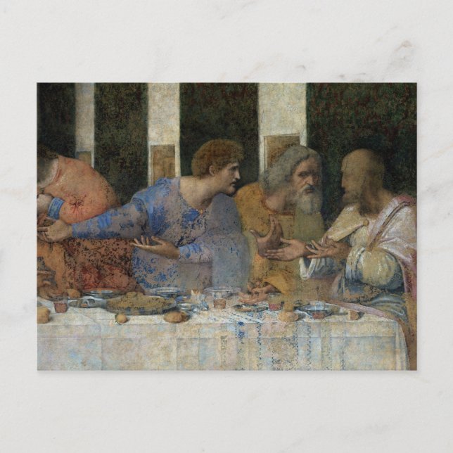 Cartão Postal Última Ceia, 1495-97 (Frente)