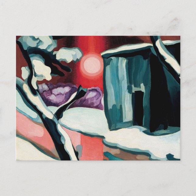 Cartão Postal Última Noite do Ano, 1929, por Oscar Bluemner (Frente)