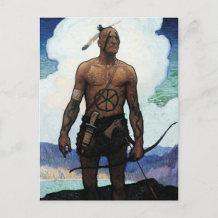 Cartão Postal Último dos Mohicans