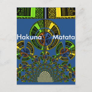 Cartão Postal Último padrão cultural africano Maasai Tribal