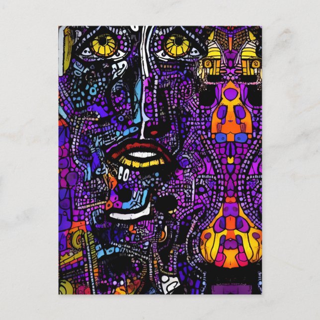 Cartão Postal Últimos pensamentos no leilão de arte - Ken Gage A (Frente)