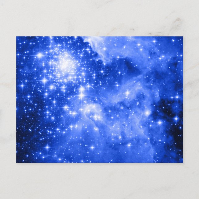 Cartão Postal Ultramarine Blue Stars (Frente)