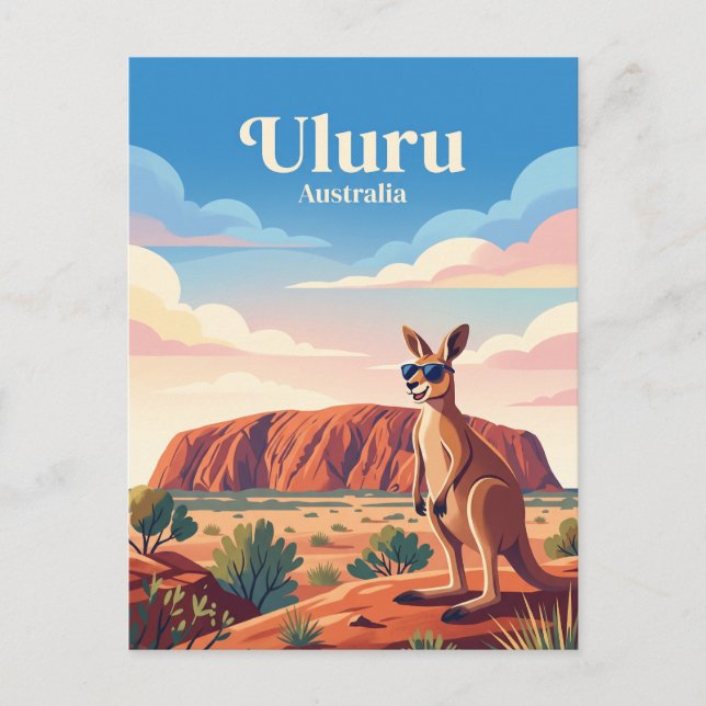 Cartão Postal Uluru Austrália (Frente)