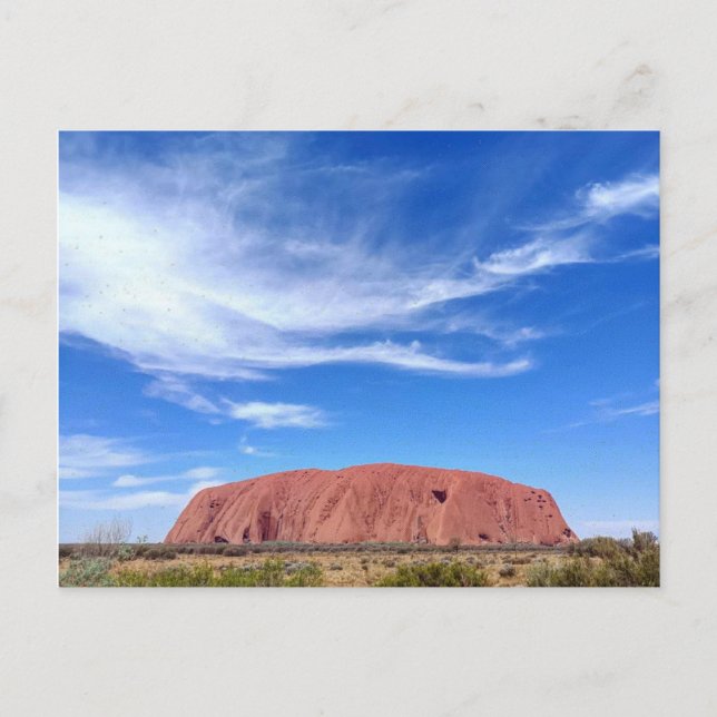 Cartão Postal Uluru Austrália (Frente)