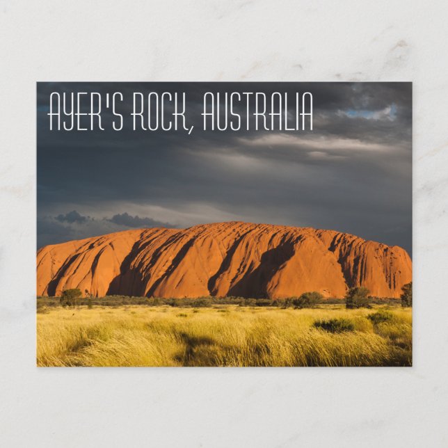 Cartão Postal Uluru (Ayer's Rock), ​ Cartão-postal da Austrália (Frente)