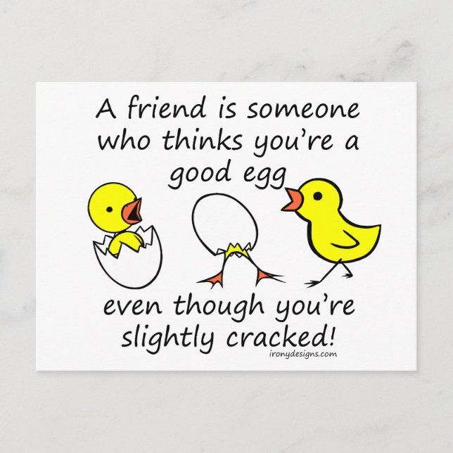 Cartão Postal Um amigo é alguém (Frente)