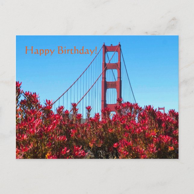 Cartão Postal Um Aniversário de Ponte (Frente)