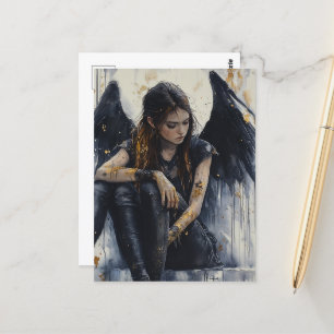 Cartão Postal Um Anjo Escuro