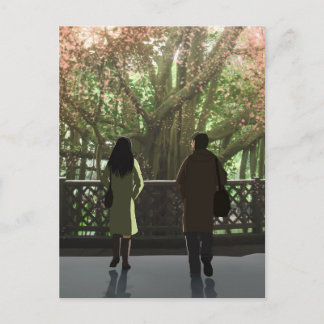 Cartão Postal Um ano passou em um dia solteiro (close-up)