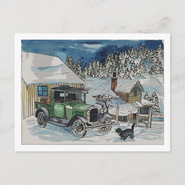 Cartão Postal Um assento quente (Frente)