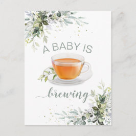 Cartão Postal Um bebê está fazendo Chá de fraldas do Tea Party
