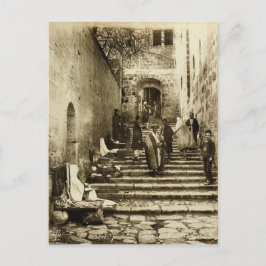 Cartão Postal Um beco na antiga cidade de Jerusalém