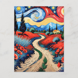 Cartão Postal Um belo campo