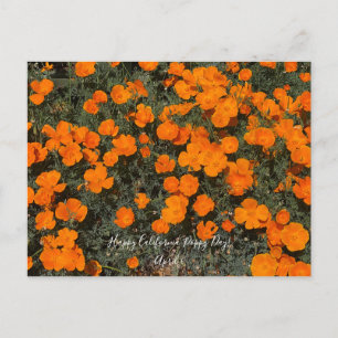 Cartão Postal Um Blooming California: Feliz Dia da Poppy Califór