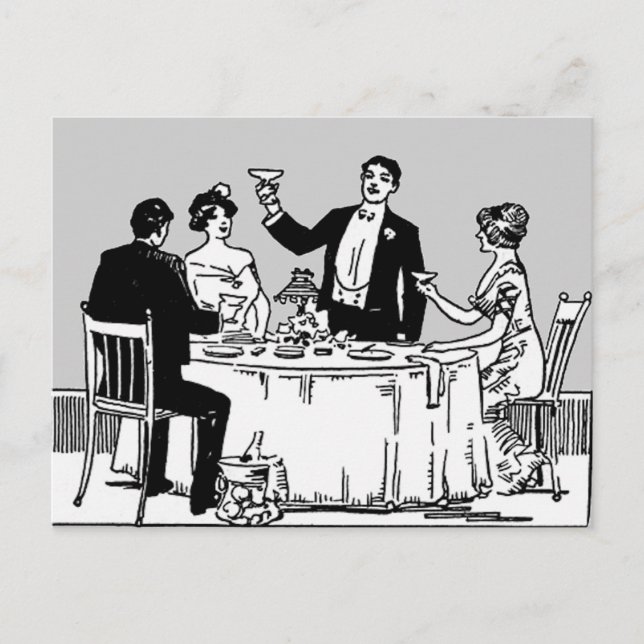 Cartão Postal Um brinde (Frente)
