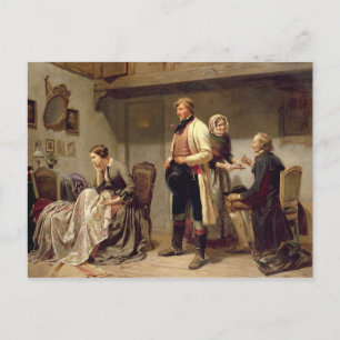 Cartão Postal Um brinde ao casal noivo