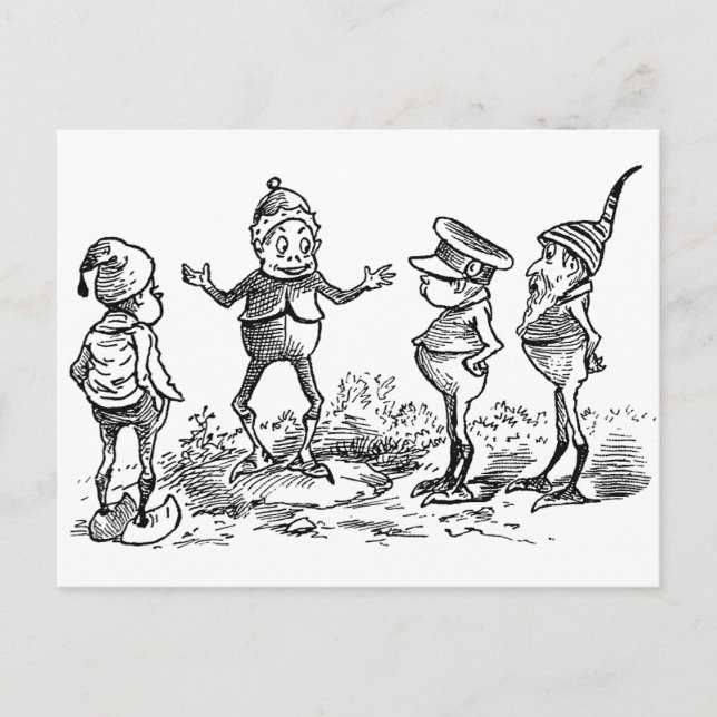 Cartão Postal Um Brownie com um Plano (Frente)