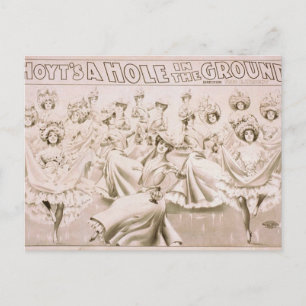 Cartão Postal Um Buraco no Chão, Teatro Vintage "Hoyt"