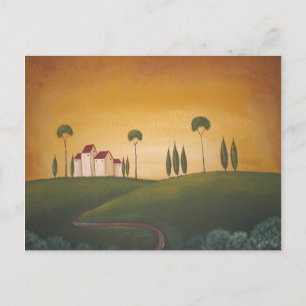 Cartão Postal Um Caminho Na Toscana