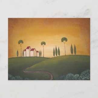 Cartão Postal Um Caminho Na Toscana