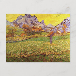 Cartão Postal Um campo nas montanhas, Vincent van Gogh