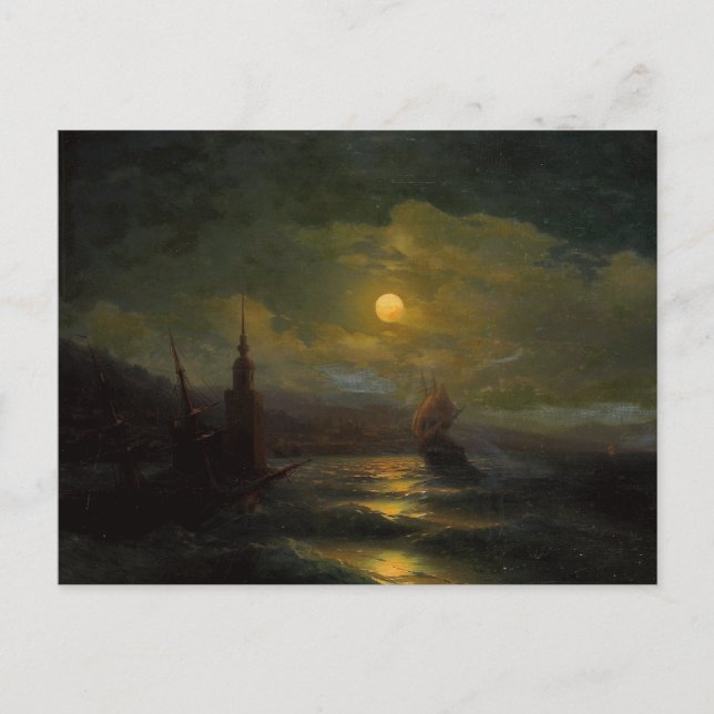 Cartão Postal Um canto de Constantinopla Ivan Aivazovsky (Frente)
