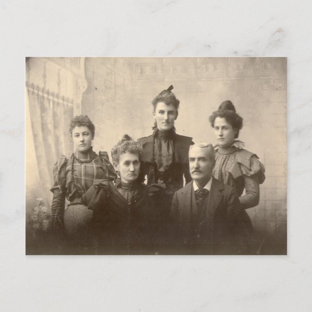 Cartão Postal Um Cartão-postal da família feliz (Frente)