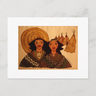 Cartão Postal Um cartão-postal de índios
