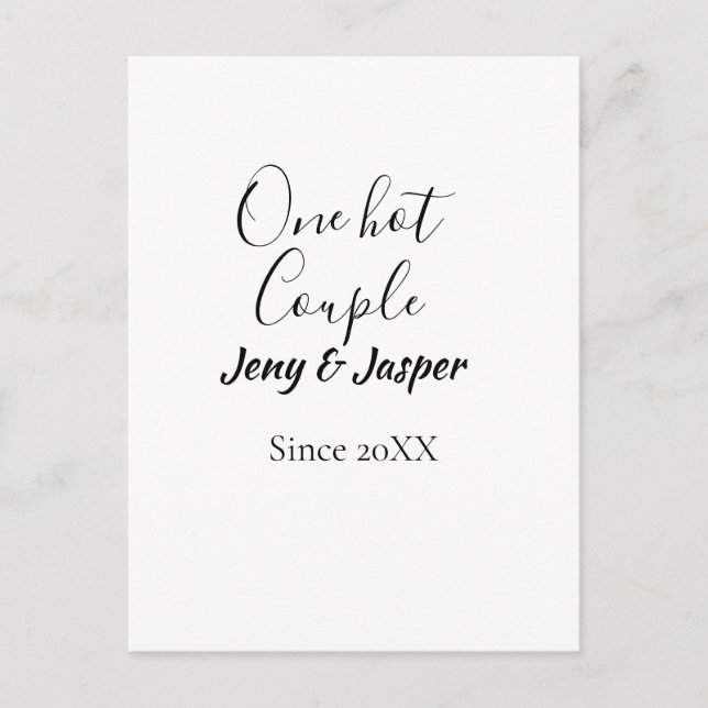 Cartão Postal Um casal quente adicionar nome desde o ano de 20XX (Frente)