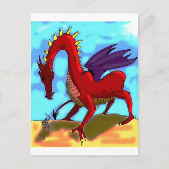 Cartão Postal Um Cavaleiro tolo (Frente)