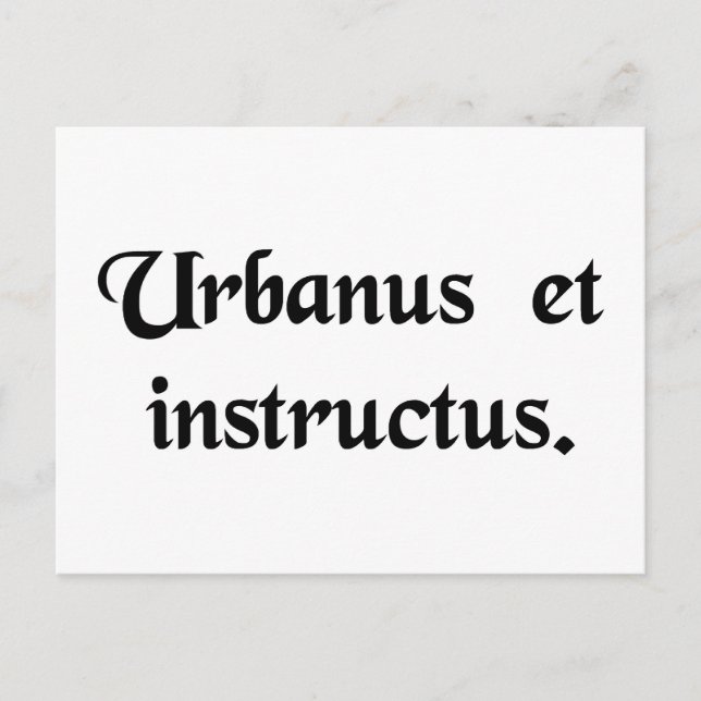 Cartão Postal Um cavalheiro e um estudioso. (Frente)