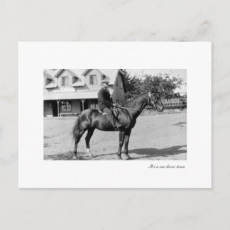 Cartão Postal um cavalo