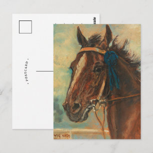 Cartão Postal Um Cavalo Vencedor Ludwig Koch