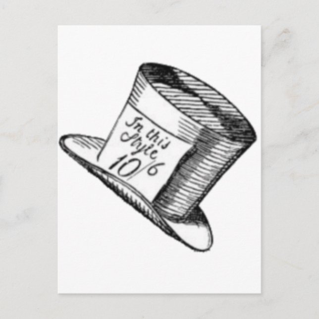 Cartão Postal Um Chapéu Louco (Frente)