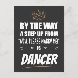Cartão Postal Um Dançarino é o Ultimate em Recurso. Presente Eng