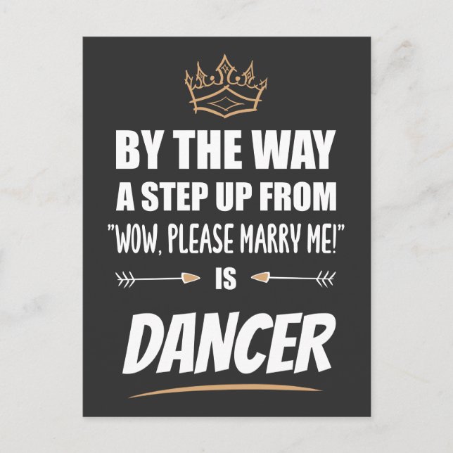 Cartão Postal Um Dançarino é o Ultimate em Recurso. Presente Eng (Frente)