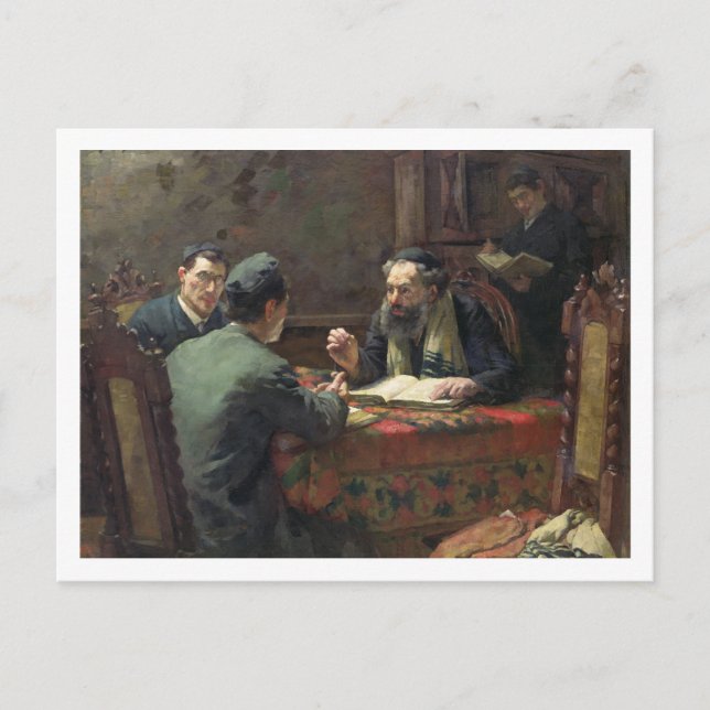 Cartão Postal Um Debate Teológico, 1888 (Frente)