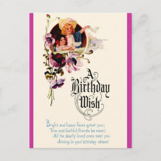 Cartão Postal Um Desejo de Aniversário