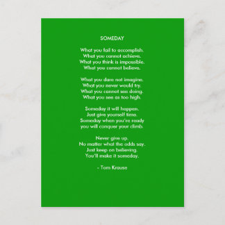 Cartão Postal Um dia