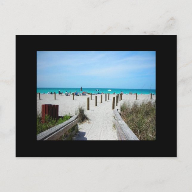 Cartão Postal Um dia na praia! (Frente)