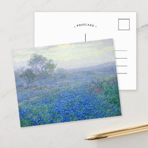 Cartão Postal Um dia nublado, Bluebonnets   Julian Onderdonk