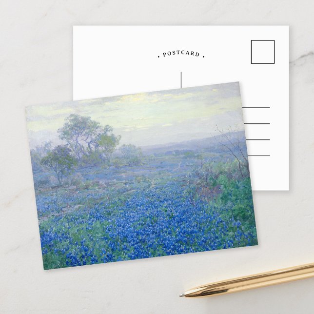Cartão Postal Um dia nublado, Bluebonnets | Julian Onderdonk (Criador carregado)