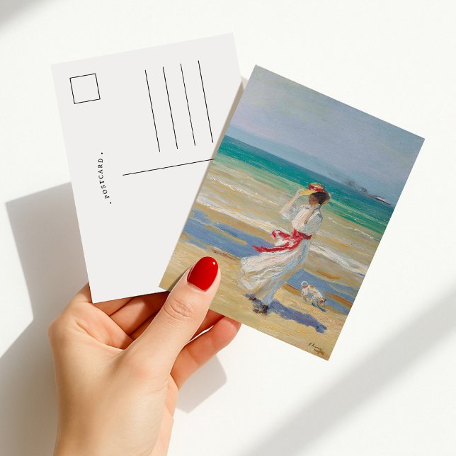 Cartão Postal Um Dia Vento | Sir John Lavery (Criador carregado)