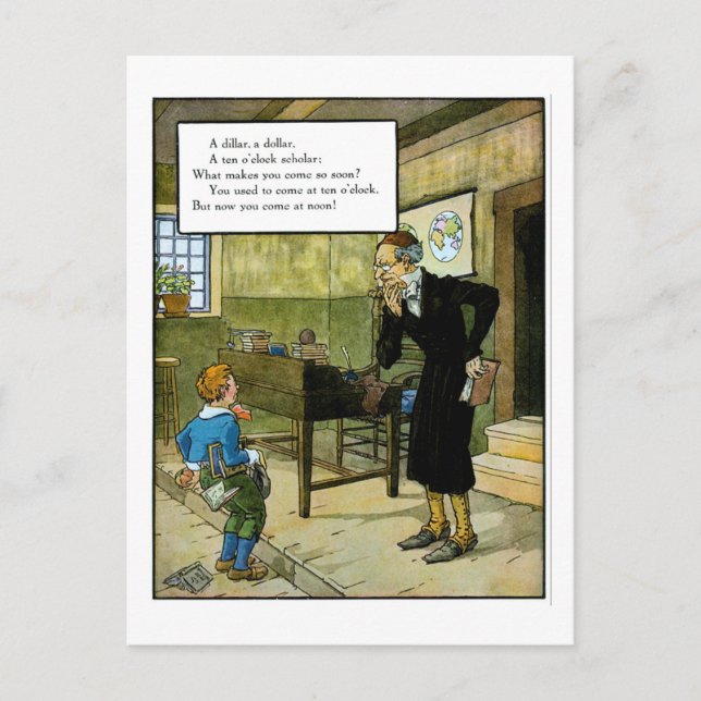 Cartão Postal Um Diller um dólar (Frente)