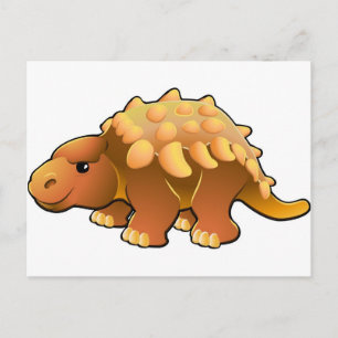 Cartão Postal Um dinossauro simpático e fofo