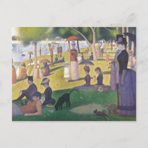Cartão Postal Um domingo à tarde no La Jatte grandioso