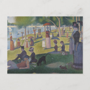 Cartão Postal Um Domingo na La Grande Jatte, Georges Seurat 1884